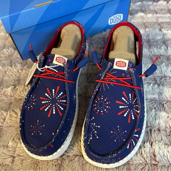 Hey Dude Wendy Firework Women Shoes - Picture 1 of 6